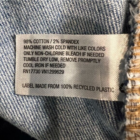 Wild fable Jean shorts highest rise A-line light denim size 2 - Picture 12 of 15